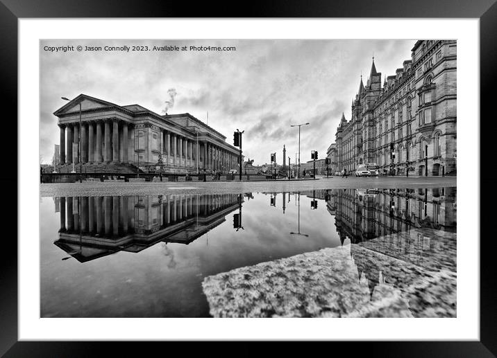 Liverpool Lime Street Reflections. Framed Mounted Print by Jason Connolly