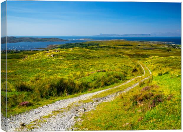 Arisaig Loch Nan Ceall Rhum And Eigg Highland Scot Canvas Print by OBT imaging