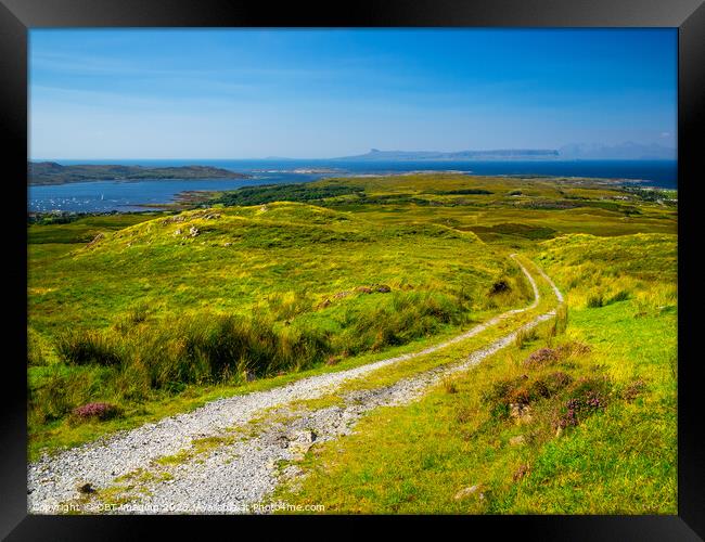 Arisaig Loch Nan Ceall Rhum And Eigg Highland Scot Framed Print by OBT imaging