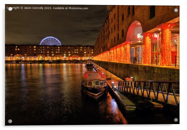 Albert Dock, Liverpool. Acrylic by Jason Connolly