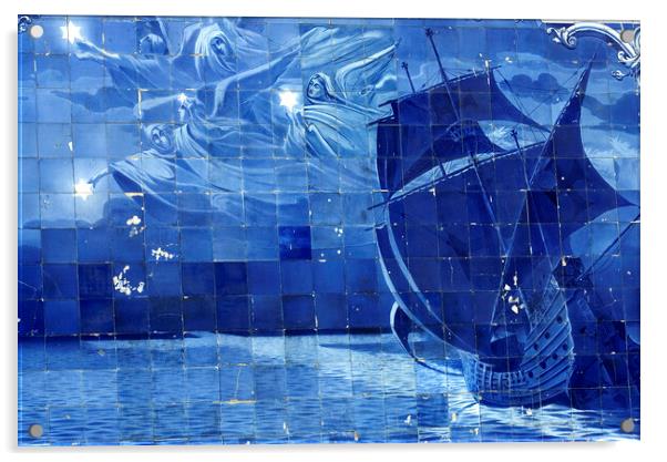 Azulejos Acrylic by Fabrizio Troiani