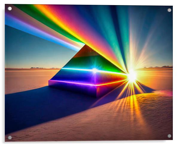 Prism Refraction Acrylic by Roger Mechan