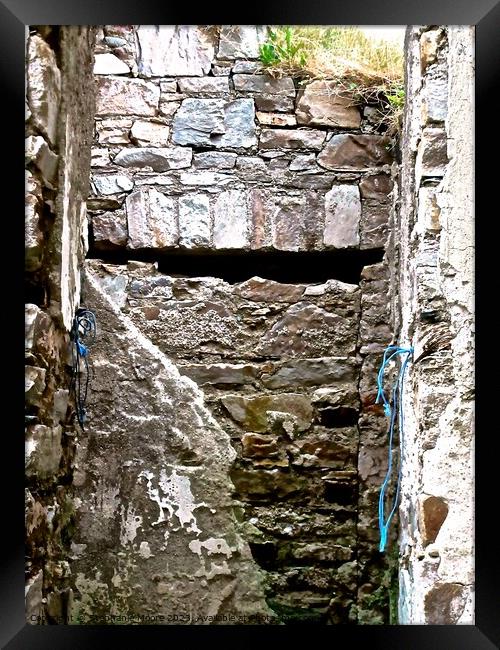Crumbling stone walls Framed Print by Stephanie Moore