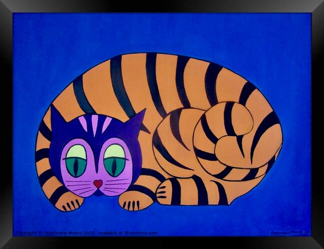 Unity Cat Framed Print by Stephanie Moore