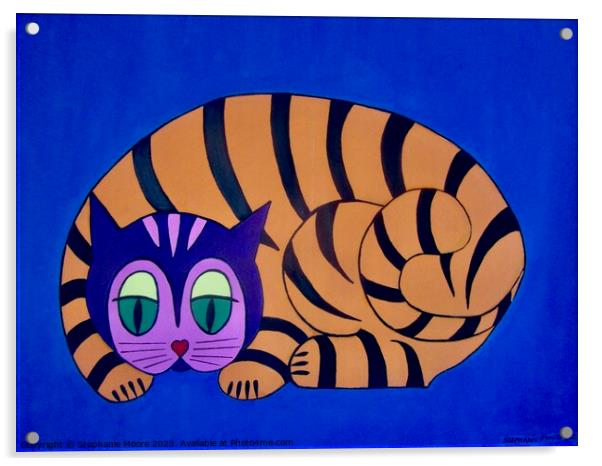 Unity Cat Acrylic by Stephanie Moore