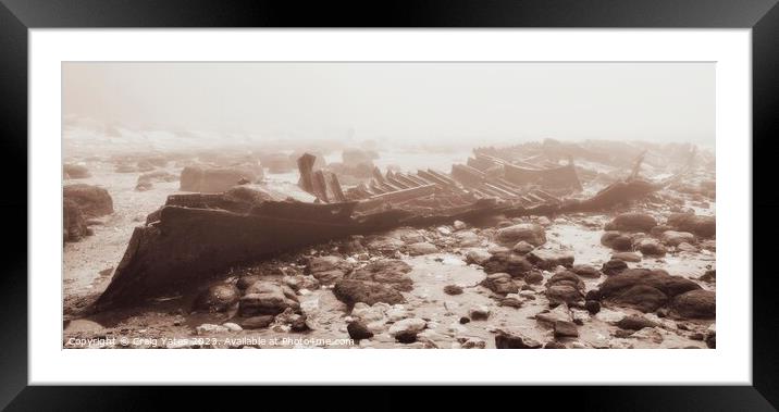 The Wreck Of The Steam Trawler Sheraton. Hunstanto Framed Mounted Print by Craig Yates