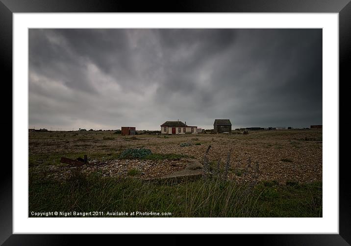 House at Dungeness Framed Mounted Print by Nigel Bangert