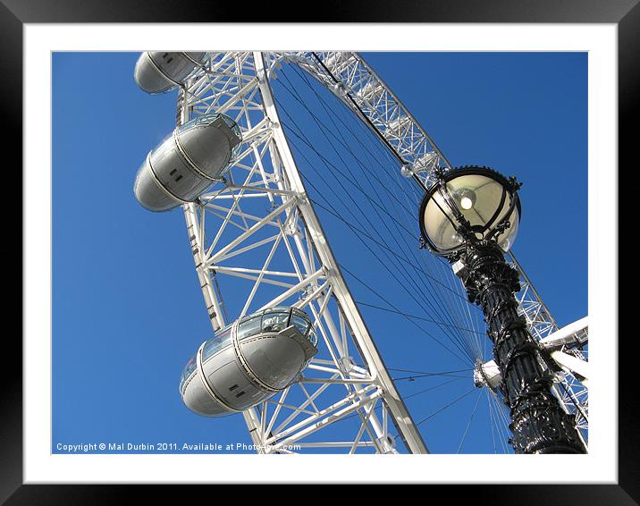 London Eye Framed Mounted Print by Mal Durbin
