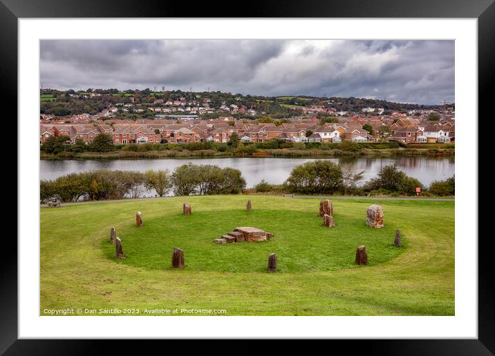 Sandy Water Park, Llanelli, Carmarthenshire, Wales Framed Mounted Print by Dan Santillo