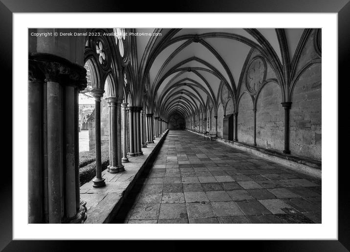 Magnificent Gothic Cloisters Framed Mounted Print by Derek Daniel