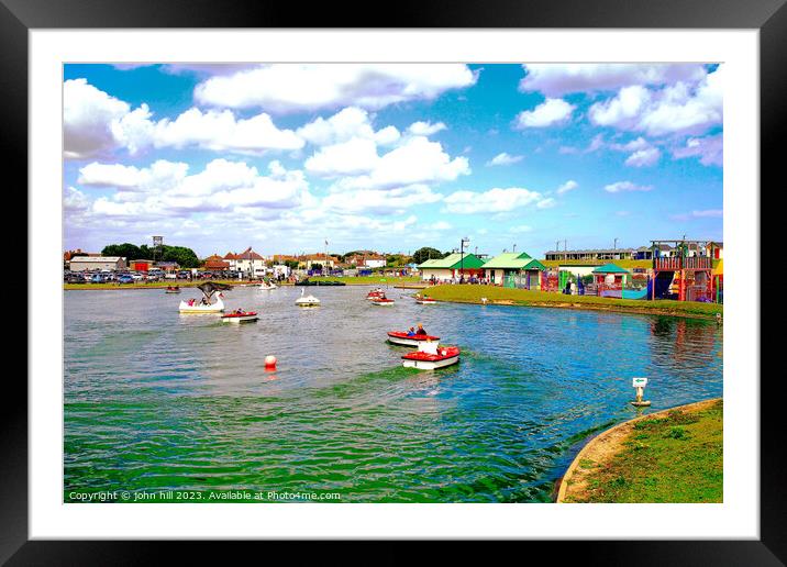 Queen's Park, Mablethorpe, Lincolnshire. Framed Mounted Print by john hill