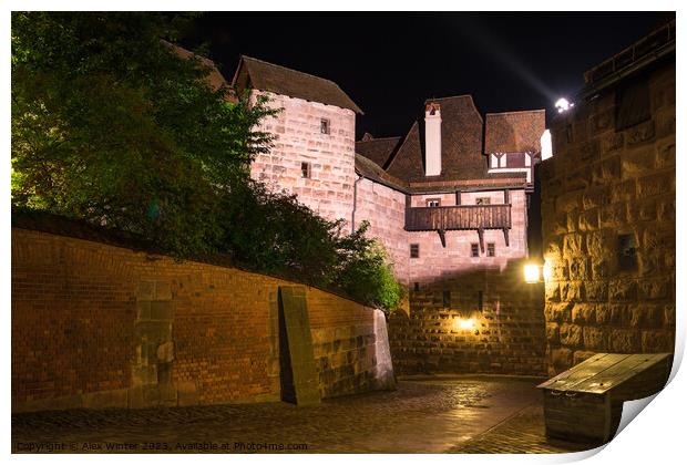 Castle Kaiserburg Print by Alex Winter