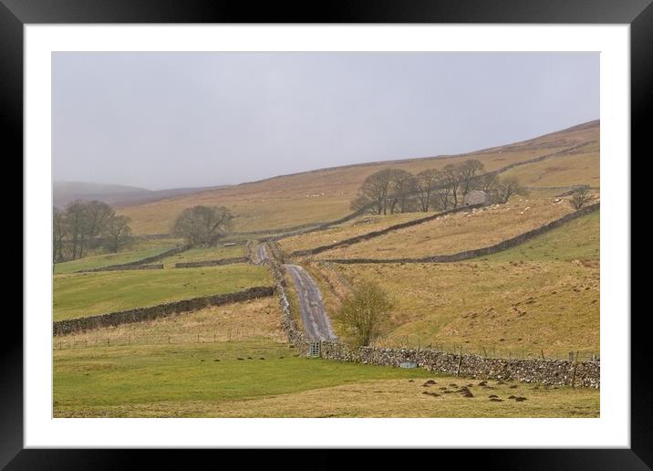 Serene Hills of Yorkshire Framed Mounted Print by Rob Cole