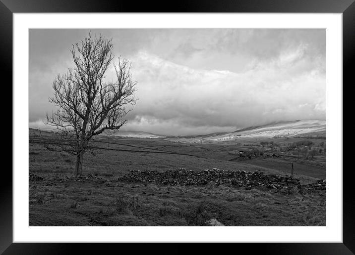 Moody Yorkshire Dales Landscape Framed Mounted Print by Rob Cole