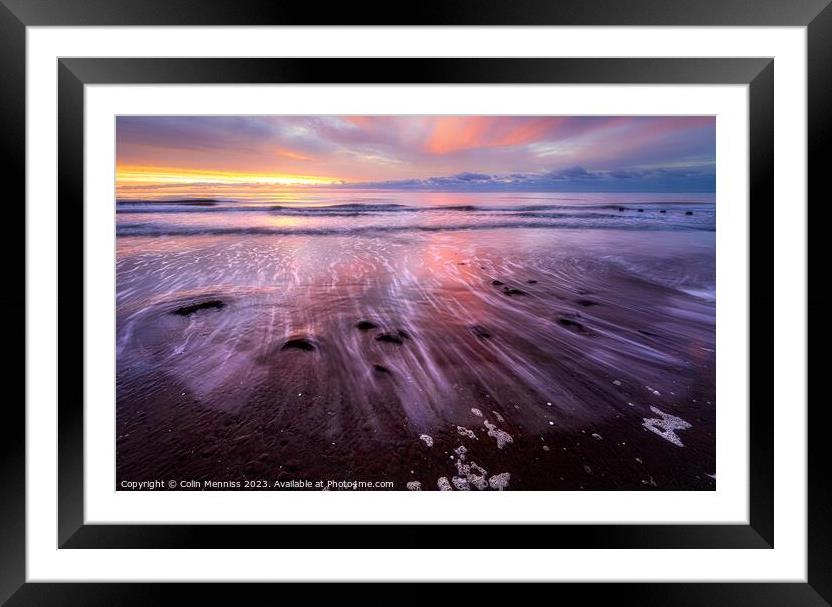Movement In Magenta Framed Mounted Print by Colin Menniss