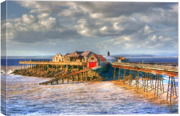 The Enchanting and Abandoned Birnbeck Pier Canvas Print by Les Schofield