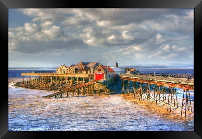 The Enchanting and Abandoned Birnbeck Pier Framed Print by Les Schofield
