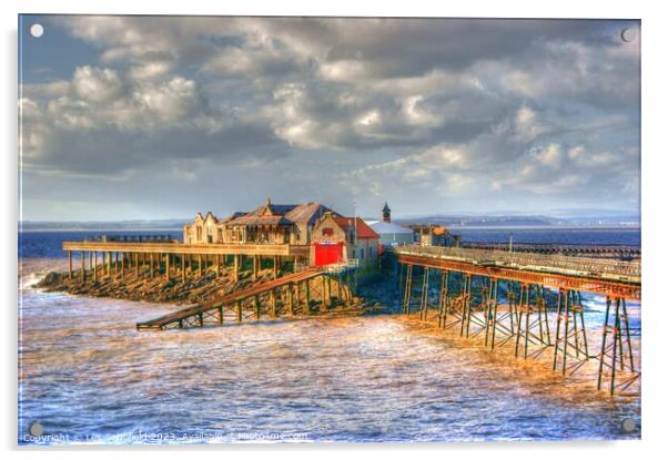 The Enchanting and Abandoned Birnbeck Pier Acrylic by Les Schofield