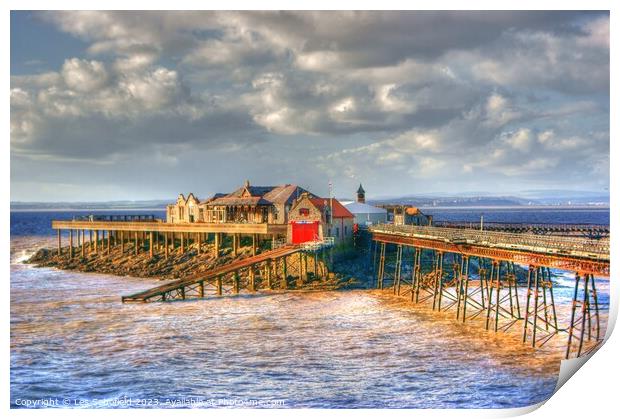 The Enchanting and Abandoned Birnbeck Pier Print by Les Schofield