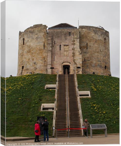 Clifford's Tower York Canvas Print by GJS Photography Artist