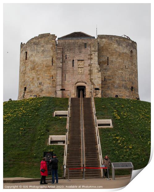 Clifford's Tower York Print by GJS Photography Artist