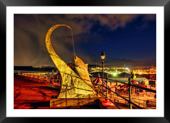 A Glowing Tribute to Scarboroughs Fishing Legacy Framed Mounted Print by Tim Hill