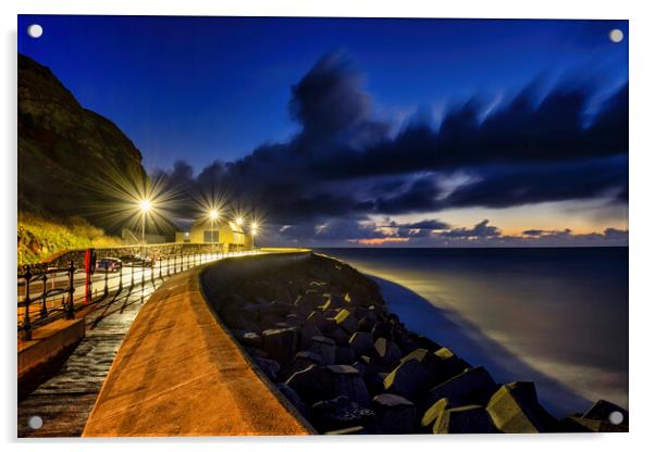 Scarborough Marine Drive Acrylic by Tim Hill