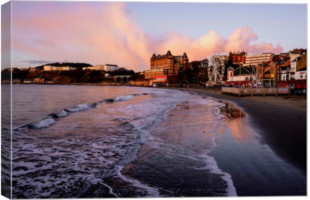 Scarborough South Bay Sunrise Canvas Print by Tim Hill