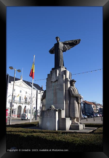 Art Deco War Memorial, Ledeberg, Ghent,  Framed Print by Imladris 