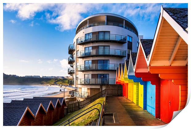Colourful memories at Scarborough Sands Print by Tim Hill