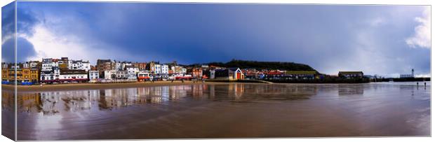 Scarborough South Beach Panoramic Canvas Print by Tim Hill