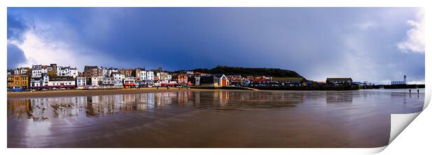 Scarborough South Beach Panoramic Print by Tim Hill