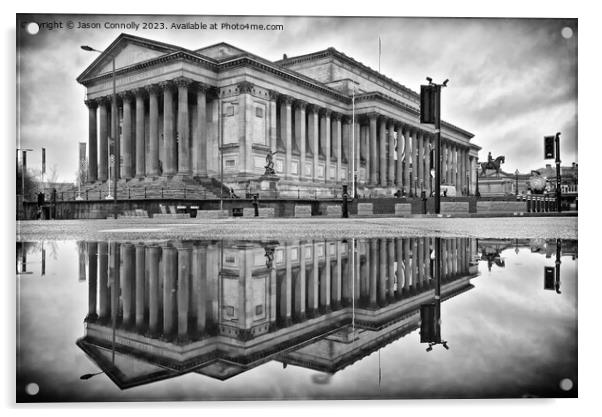 St George's Hall, Liverpool. Acrylic by Jason Connolly