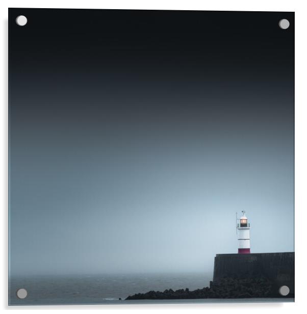 Newhaven Harbour Lighthouse Acrylic by Mark Jones