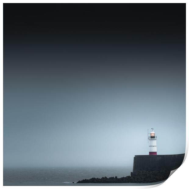 Newhaven Harbour Lighthouse Print by Mark Jones