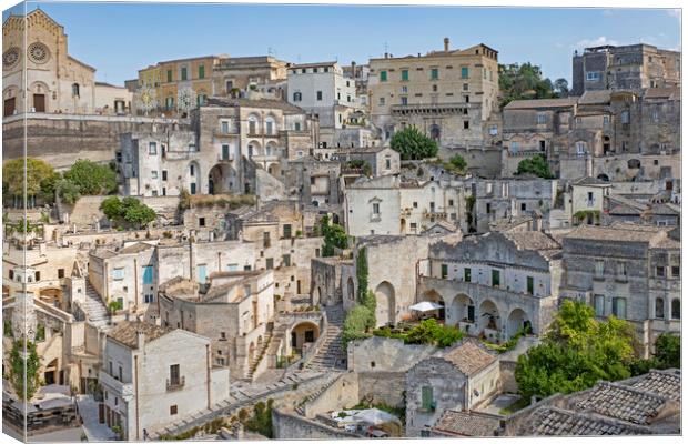 Sassi in the City Matera, Italy Canvas Print by Arterra 