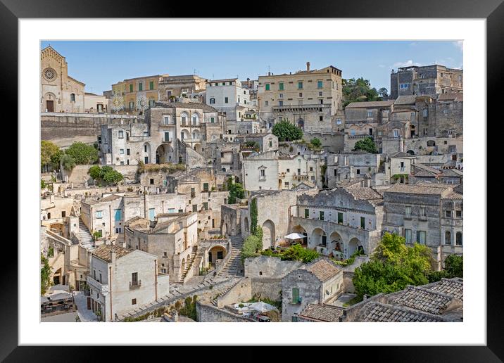 Sassi in the City Matera, Italy Framed Mounted Print by Arterra 