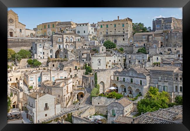 Sassi in the City Matera, Italy Framed Print by Arterra 