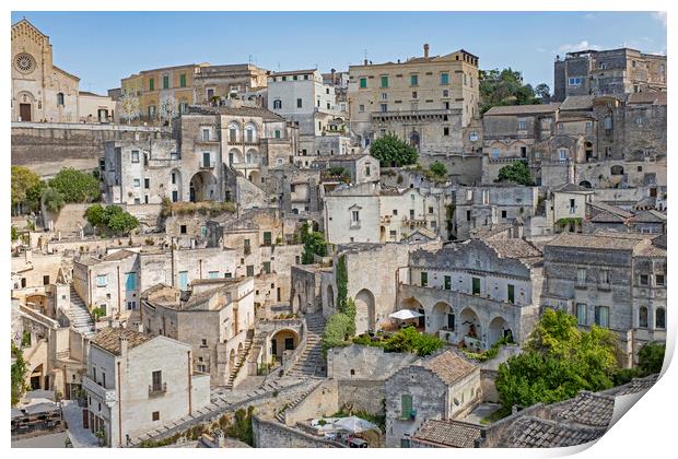 Sassi in the City Matera, Italy Print by Arterra 