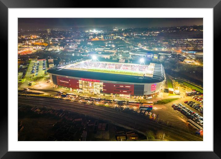 New York Stadium Framed Mounted Print by Apollo Aerial Photography
