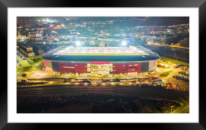 New York Stadium Framed Mounted Print by Apollo Aerial Photography