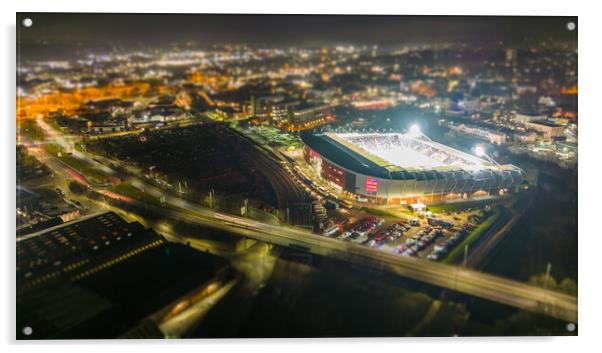 New York Stadium Acrylic by Apollo Aerial Photography