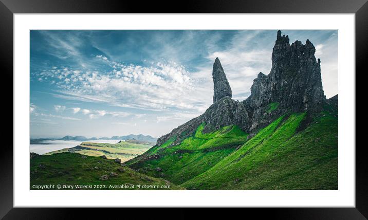 Old Man of Storr Framed Mounted Print by Gary Wolecki