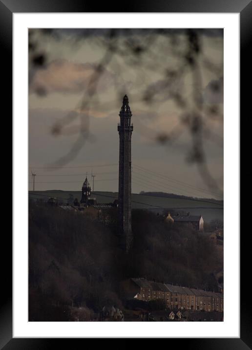 Wainhouse Tower from Warley Town Framed Mounted Print by Glen Allen