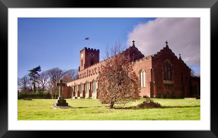 St Cuthberts Church  Framed Mounted Print by Victor Burnside