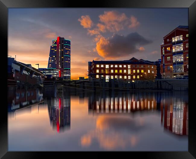 Bridgewater Place Leeds Framed Print by Alison Chambers