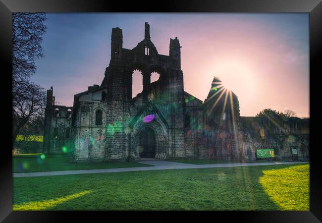Kirkstall Abbey Framed Print by Alison Chambers