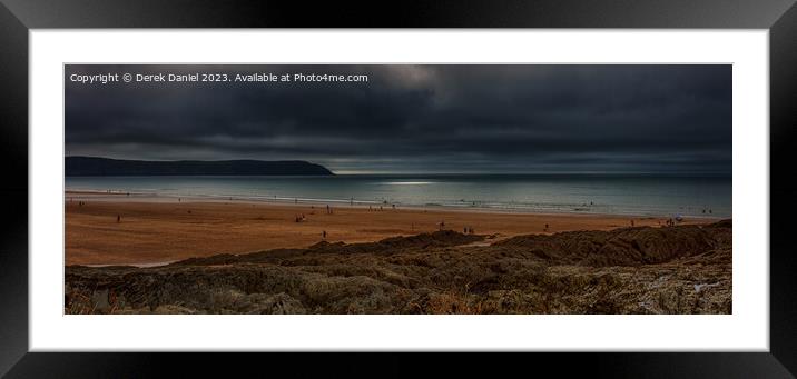Moody and Dramatic Seascape Framed Mounted Print by Derek Daniel