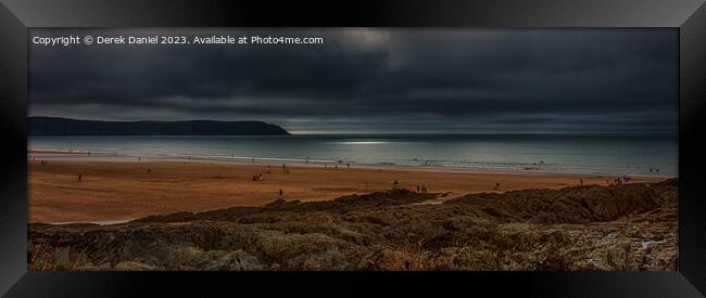 Moody and Dramatic Seascape Framed Print by Derek Daniel