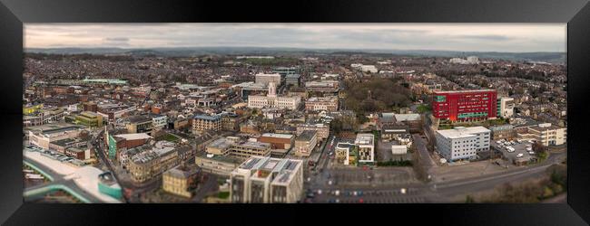 Barnsley Cityscape Framed Print by Apollo Aerial Photography